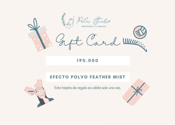 Gift Card Efecto Polvo "Feather Mist"